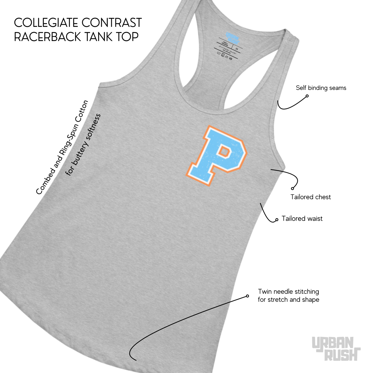 Women's Collegiate Contrast Tanktop