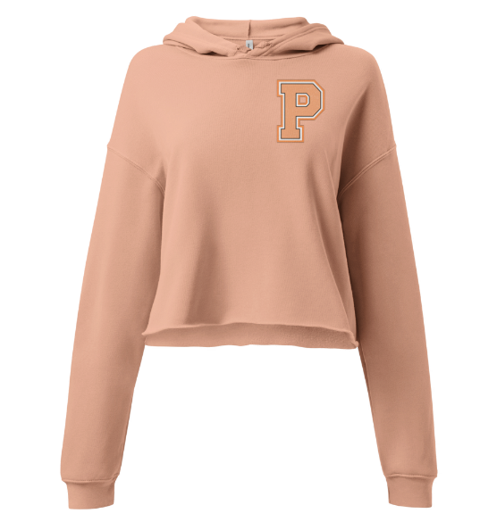 Women's Papaya Collegiate Cropped Hoodie