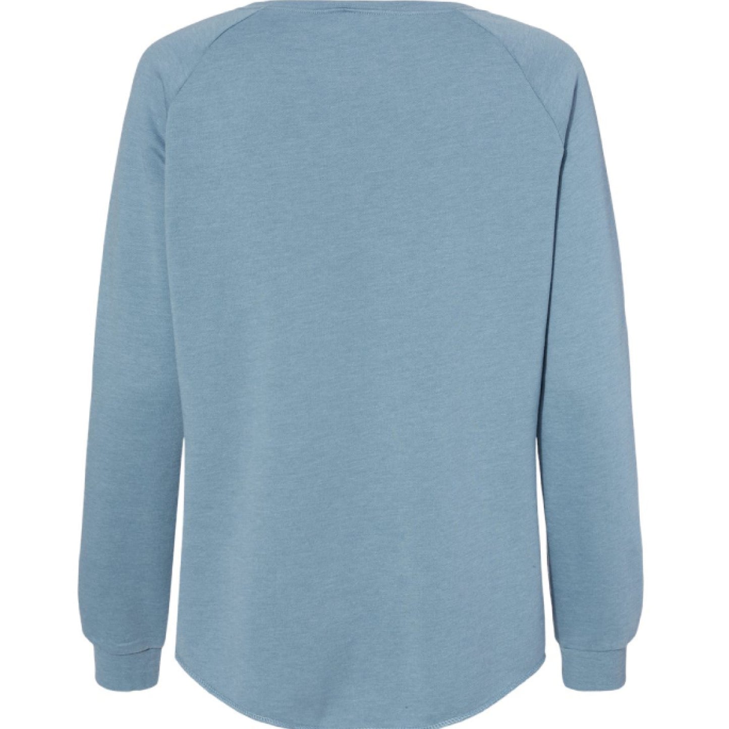 Blue sweatshirt on a white background
