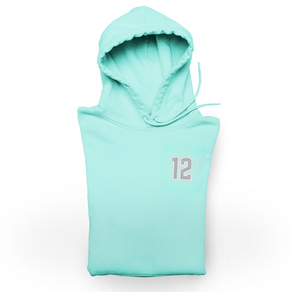 Boyfriend Fit Color Splash Hoodie - Mint