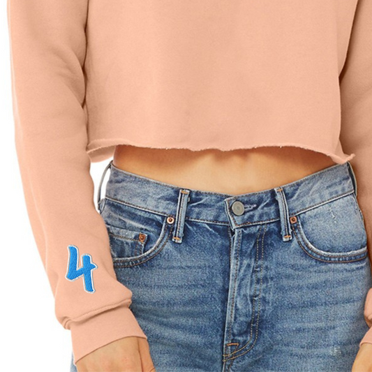 Women's Collegiate Cropped Hoodie - No. 4