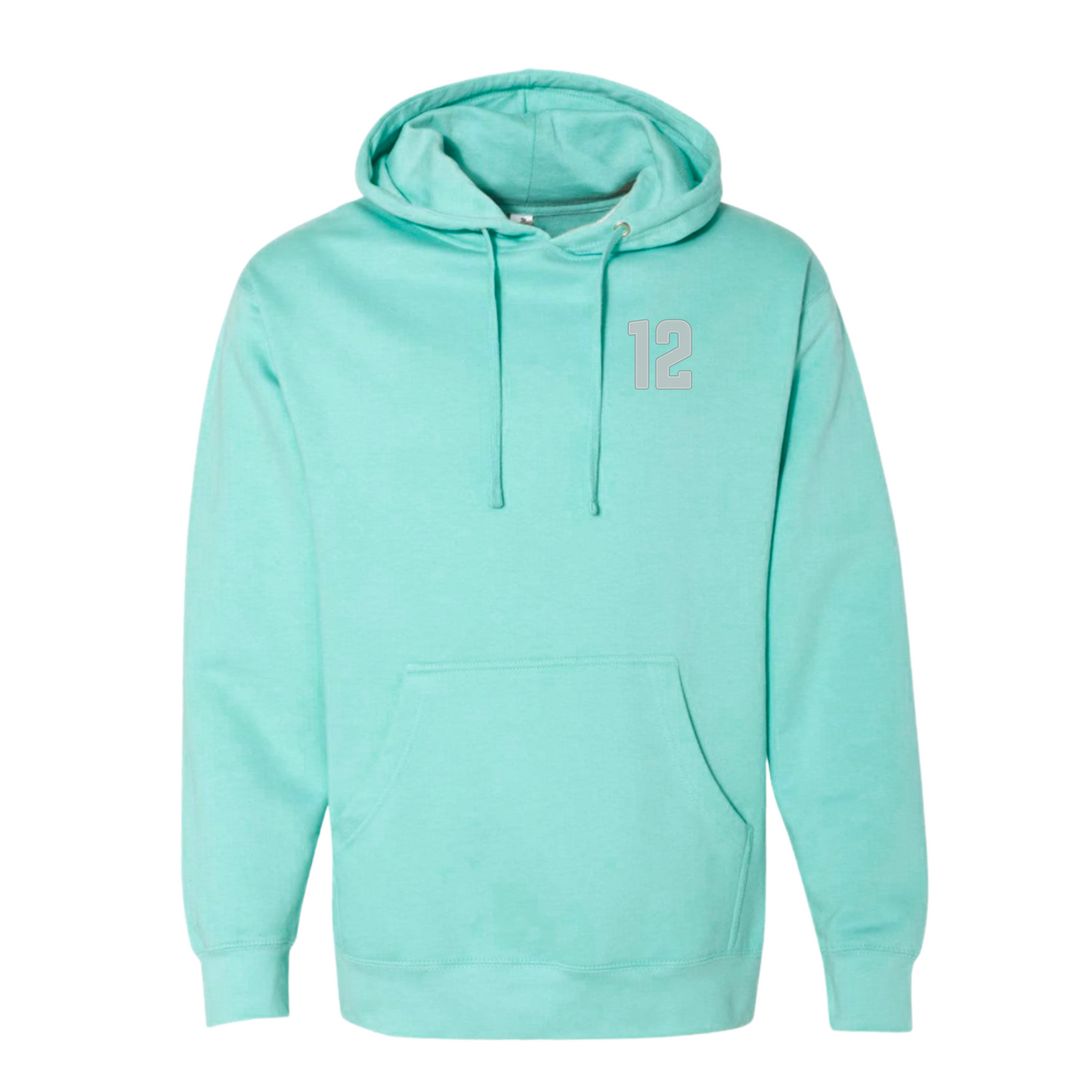 Boyfriend Fit Color Splash Hoodie - Mint