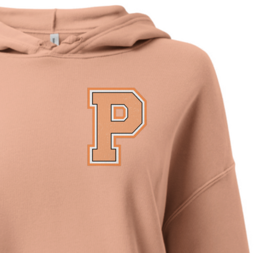 Papaya hoodie with a large 'P' logo on a white background
